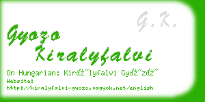 gyozo kiralyfalvi business card